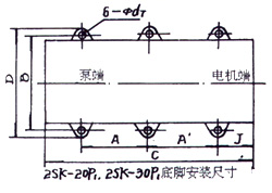 2SK-3P1、2SK-6P1、2SK-12P1、2SK-20P1、2SK-30P1外形及安裝圖 